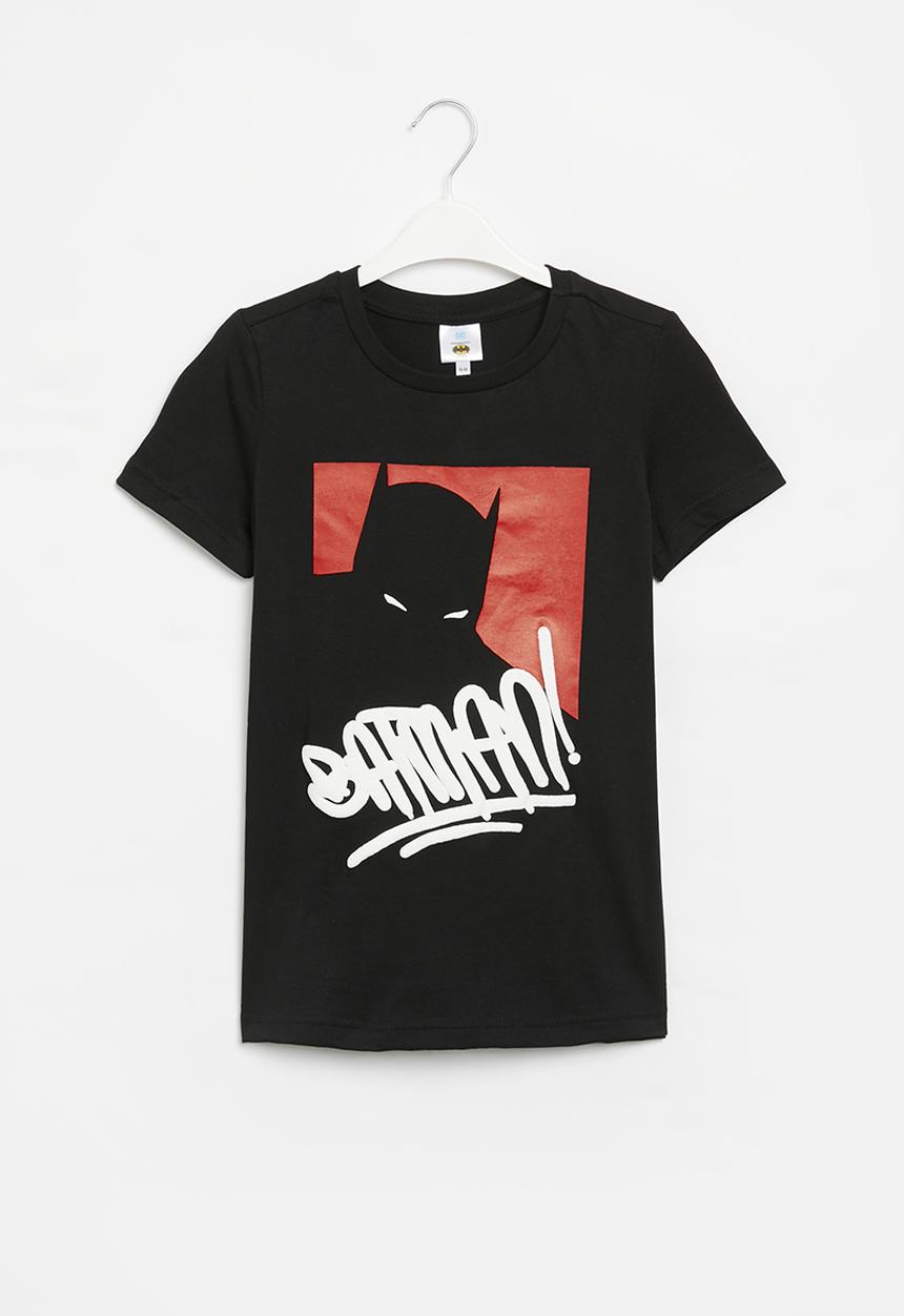 Superbalist - Older boys batman short sleeve T-shirt - black
