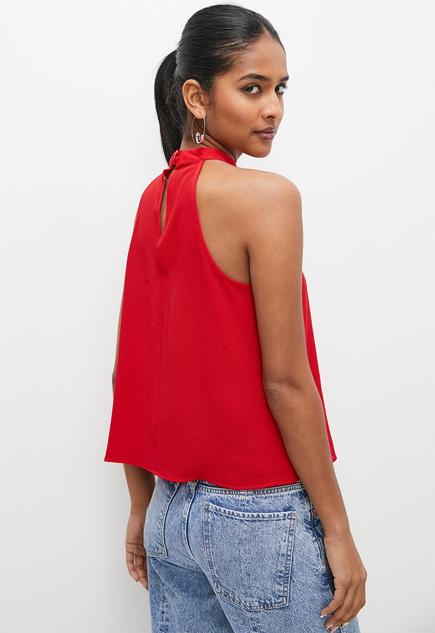 Superbalist - Halterneck shell - red
