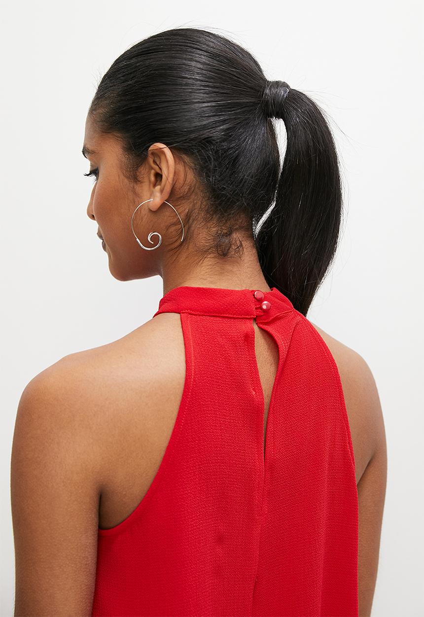 Superbalist - Halterneck shell - red