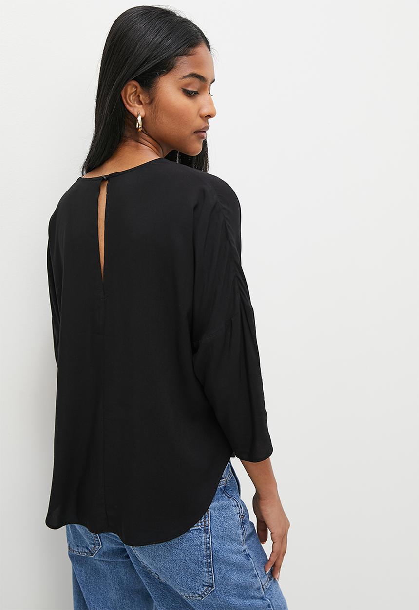 Superbalist - Kimono sleeve shell - black
