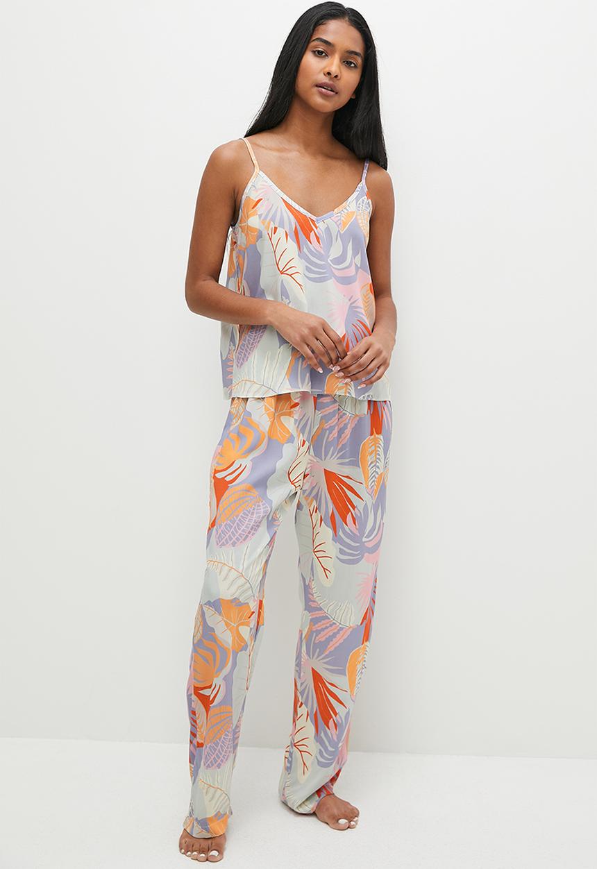Superbalist - Sleep cami & pants set - soft tropics