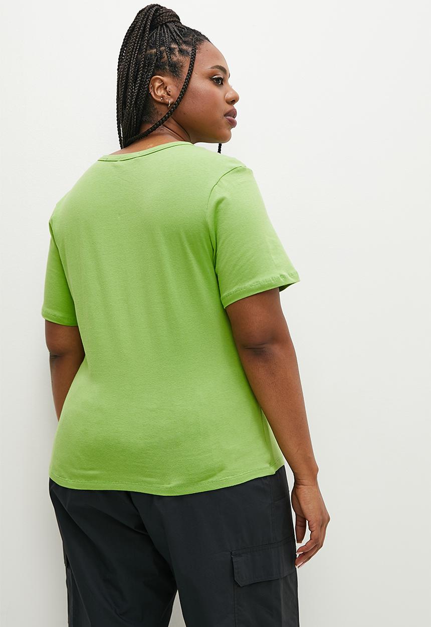 Superbalist - Basic fitted crew neck tee - green