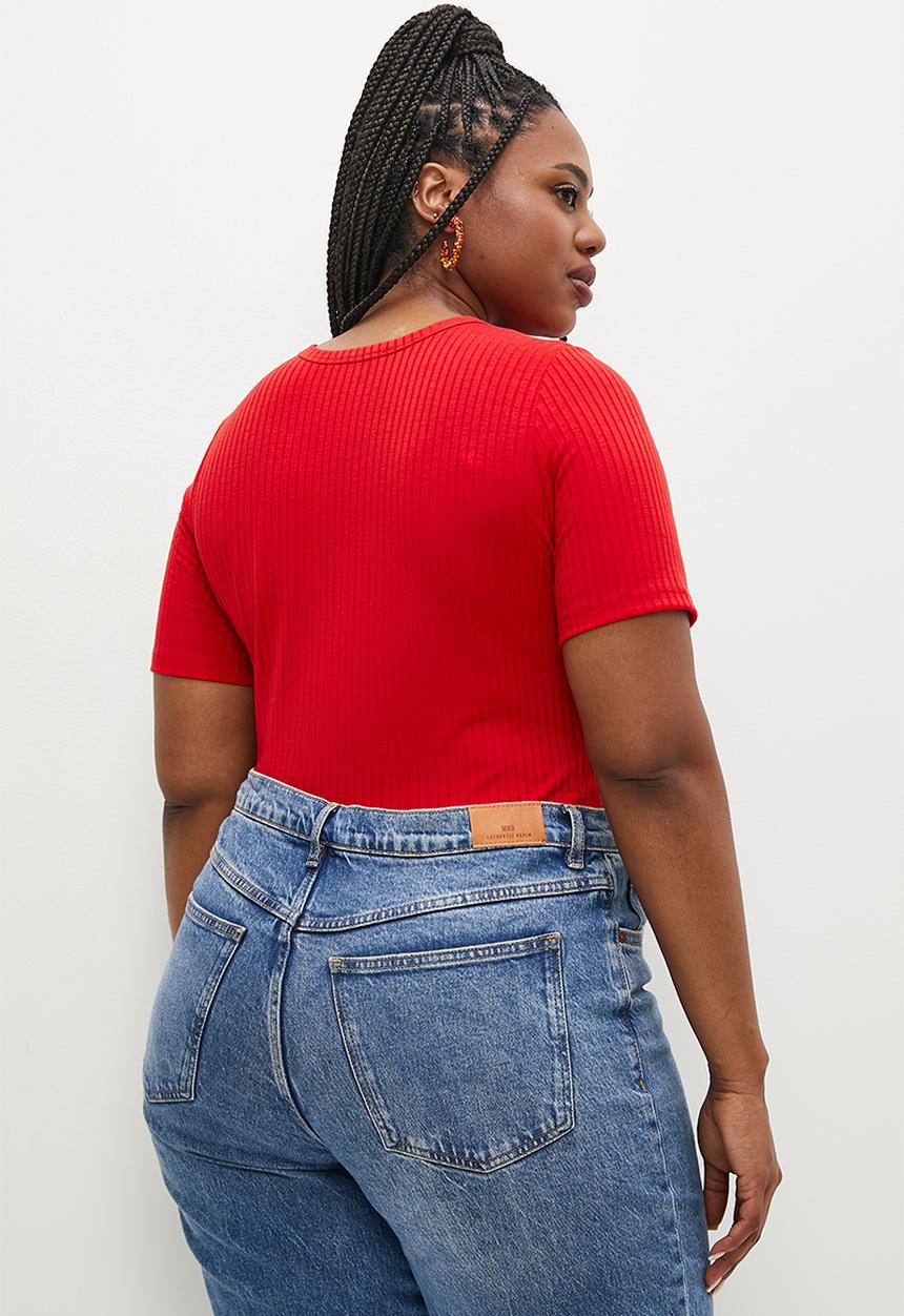 Superbalist - Tee bodysuit - red