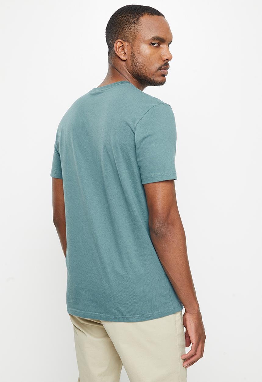 Original Penguin - Logo stamp short sleeve tee - blue coral