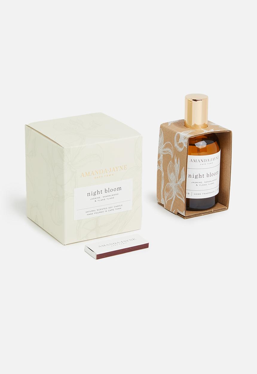 Amanda Jayne - Glass candle & home fragrance gift set - night bloom