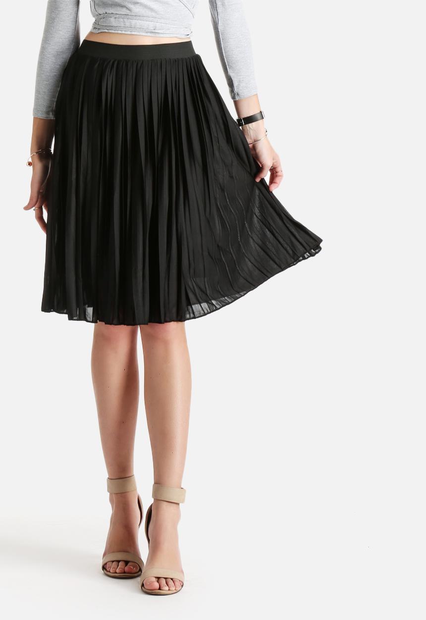 ONLY - Audo Plisse Knee Skirt 