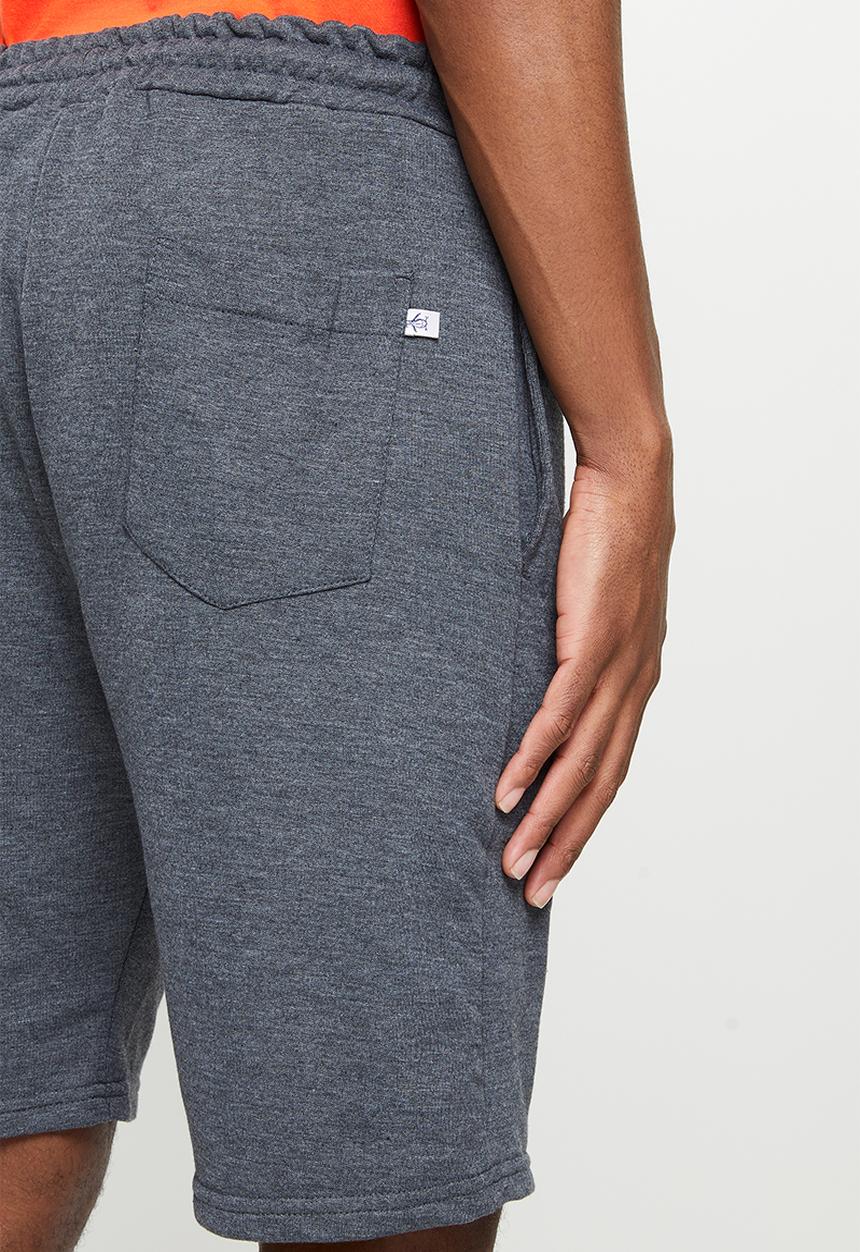 Original Penguin - Circle fleece short - dark charcoal heather