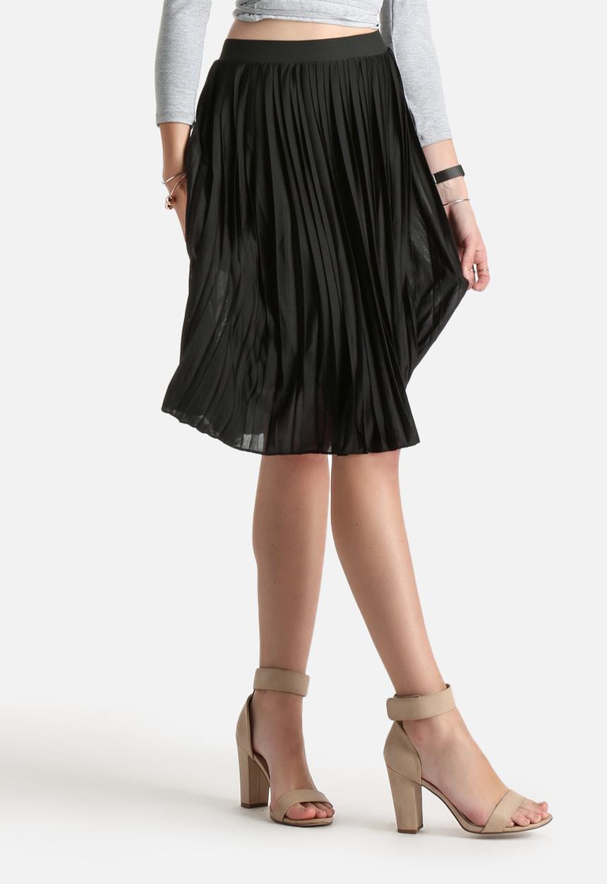 ONLY - Audo Plisse Knee Skirt 