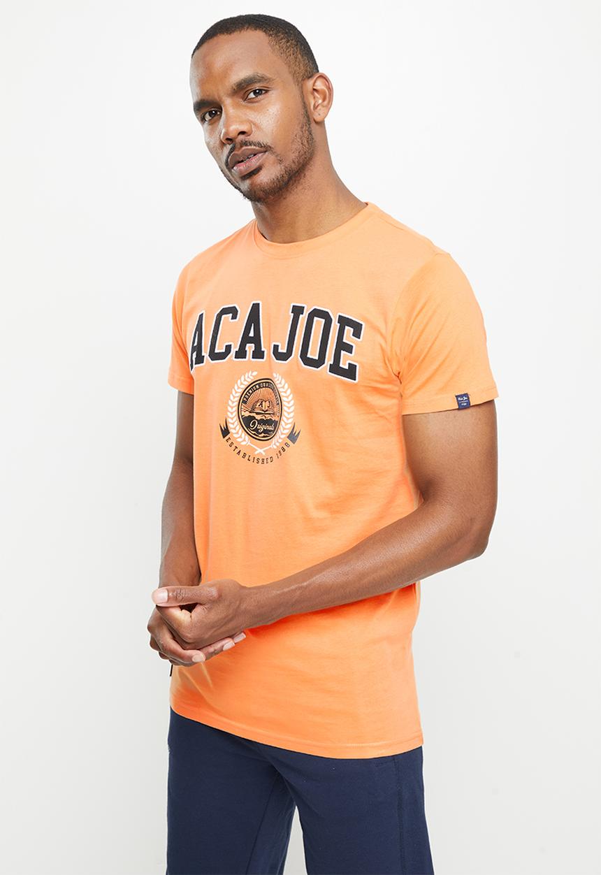 Aca Joe - Aca joe tackel twill applique short sleeve crew tee - mock orange