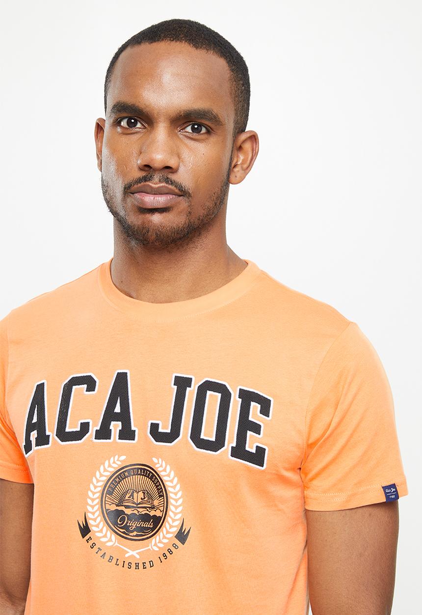 Aca Joe - Aca joe tackel twill applique short sleeve crew tee - mock orange