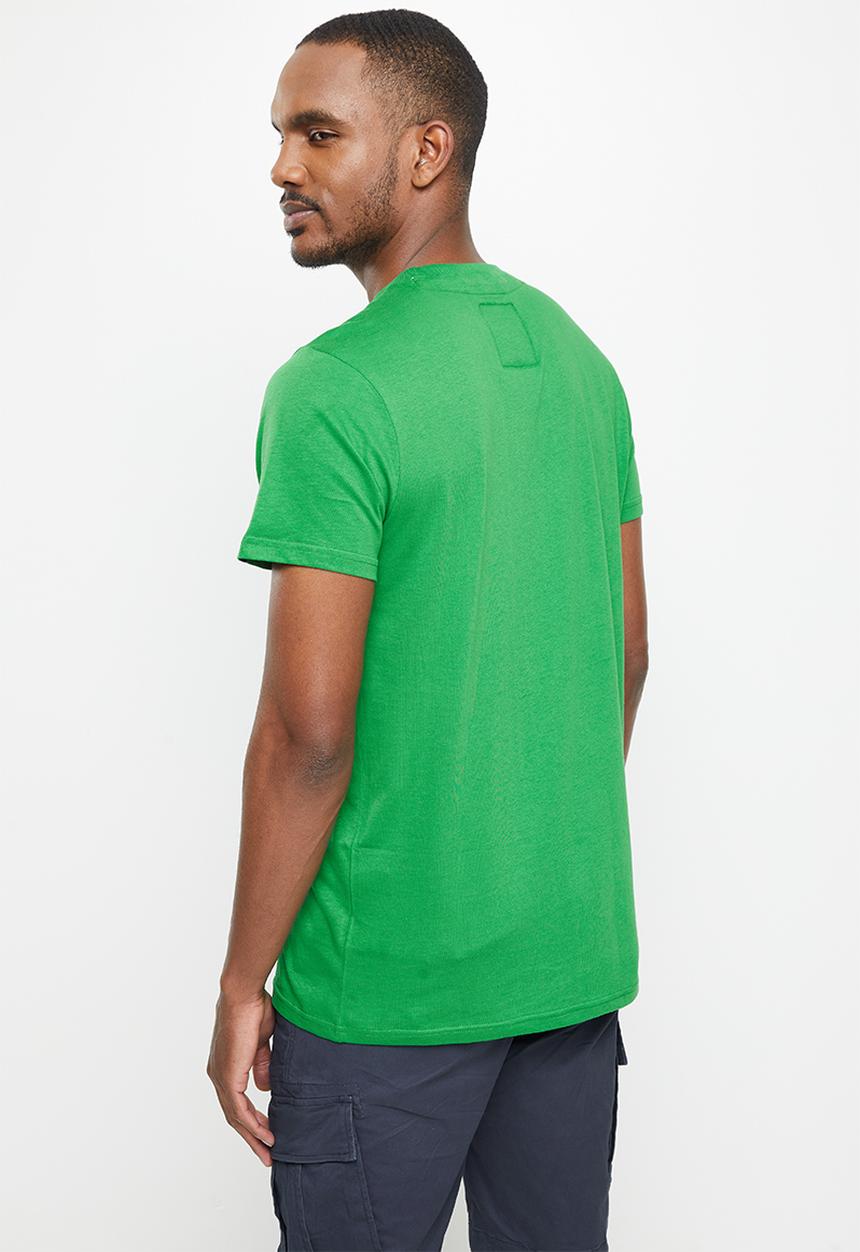Aca Joe - Aca joe towelling applique lhw chest & printed rib crew tee - amazon