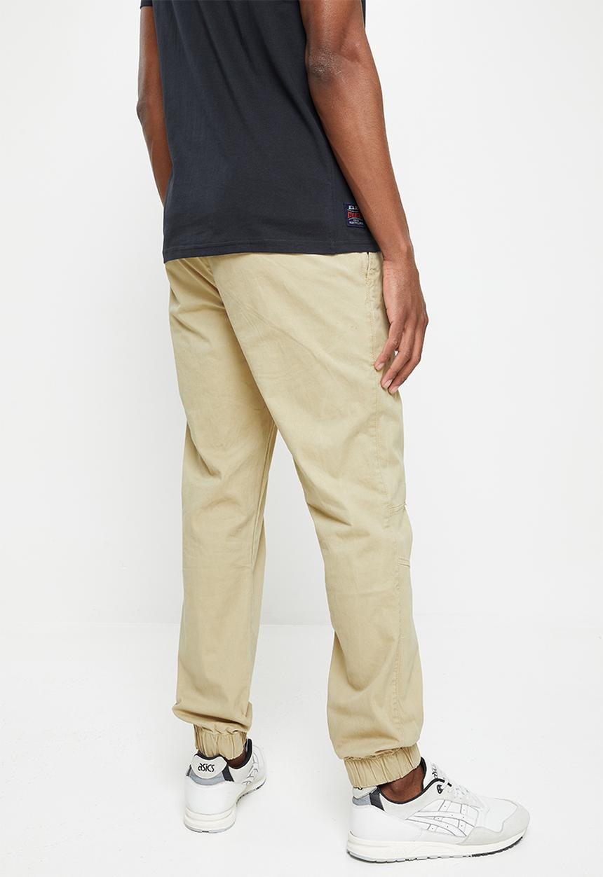 Aca Joe - Aca joe stretch twill slim fit jogger - stone