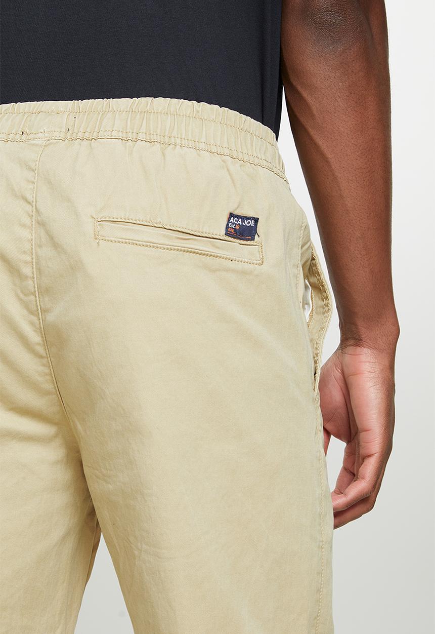 Aca Joe - Aca joe stretch twill slim fit jogger - stone