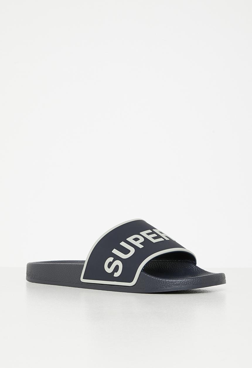 SUPERGA - 1908 putru slide - navy & white 