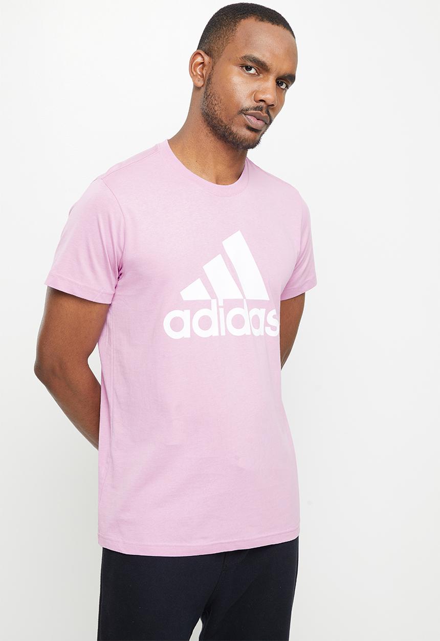adidas Performance - BOS logo tee- bliss lilac & white