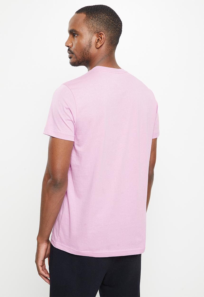 adidas Performance - BOS logo tee- bliss lilac & white