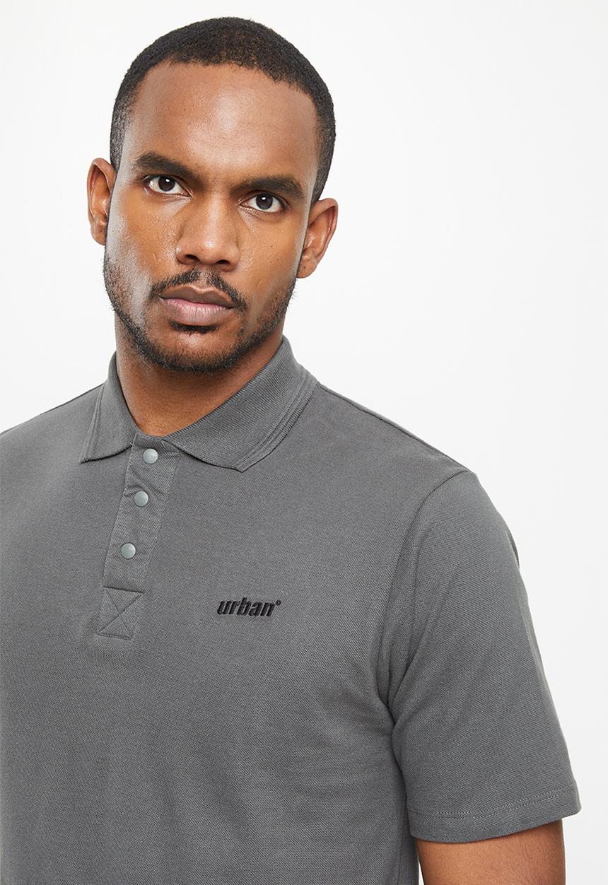 urban° - Urban chest embroidery golfer - charcoal