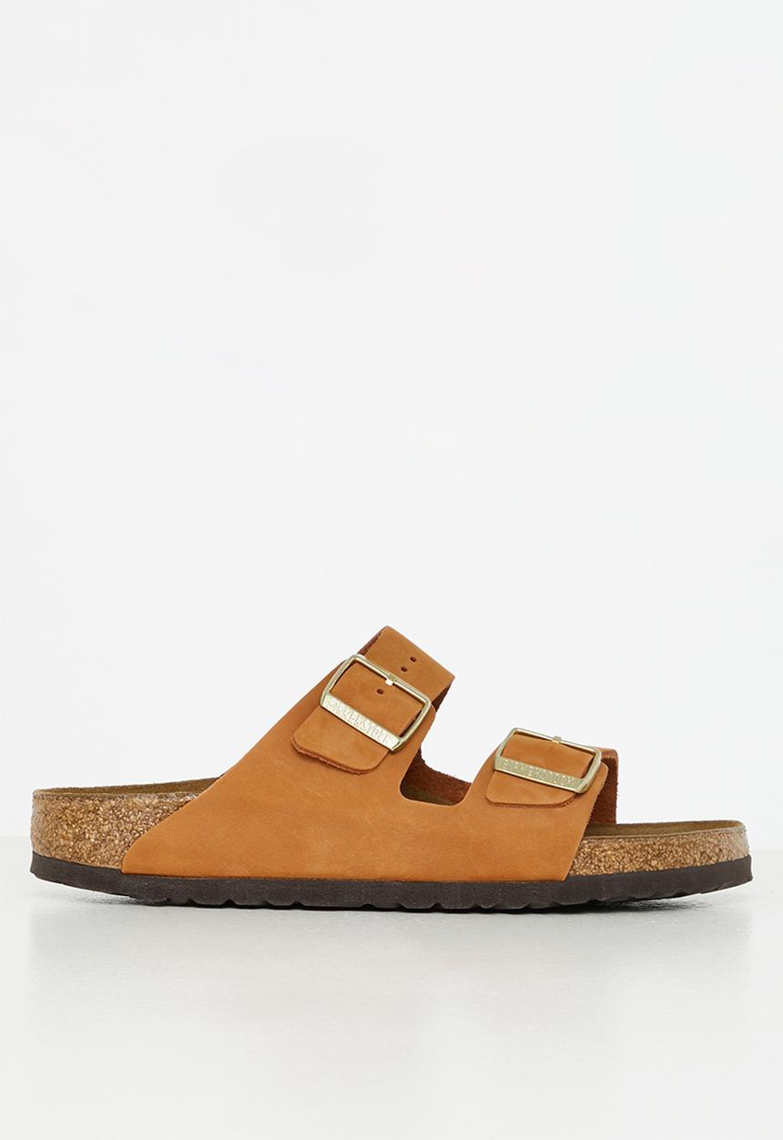 Birkenstock - Arizona sfb soft nubuck narrow - pecan