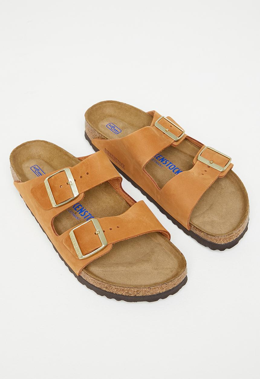 Birkenstock - Arizona sfb soft nubuck narrow - pecan