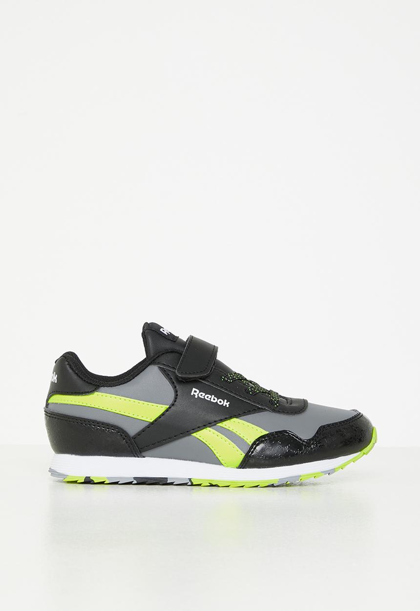 Reebok - Reebok royal cl jog 3.0 1v - core black/pure grey 5/acid yellow