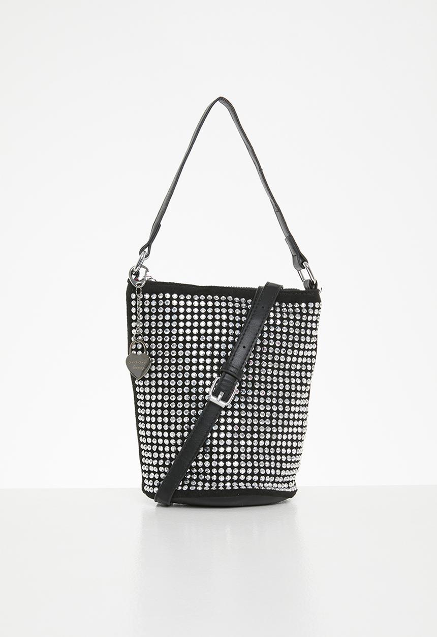 SISSY BOY - Bling lady like bag - silver