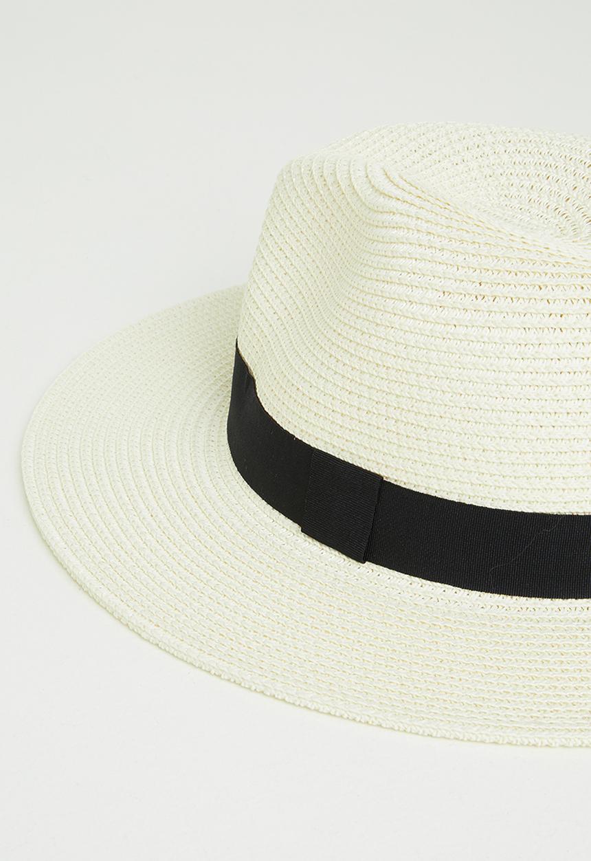Superbalist - Yolo fedora hat - off white