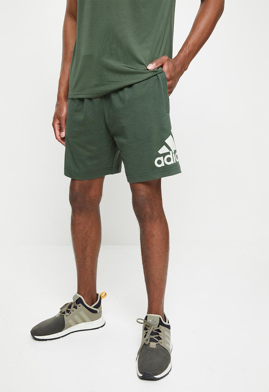 adidas Performance - M mh bosshortft - green oxide & linen green