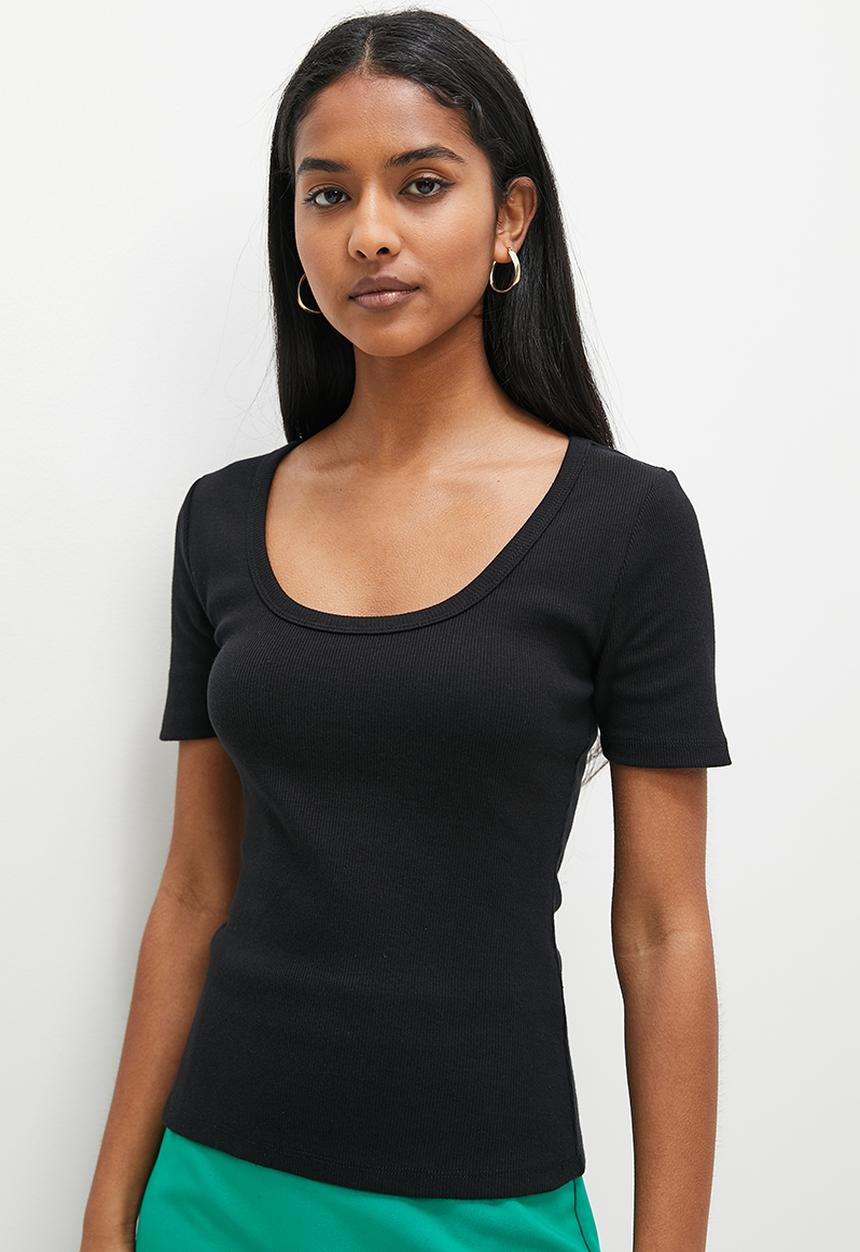 Superbalist - 2 Pack basic rib T-shirt - black & white