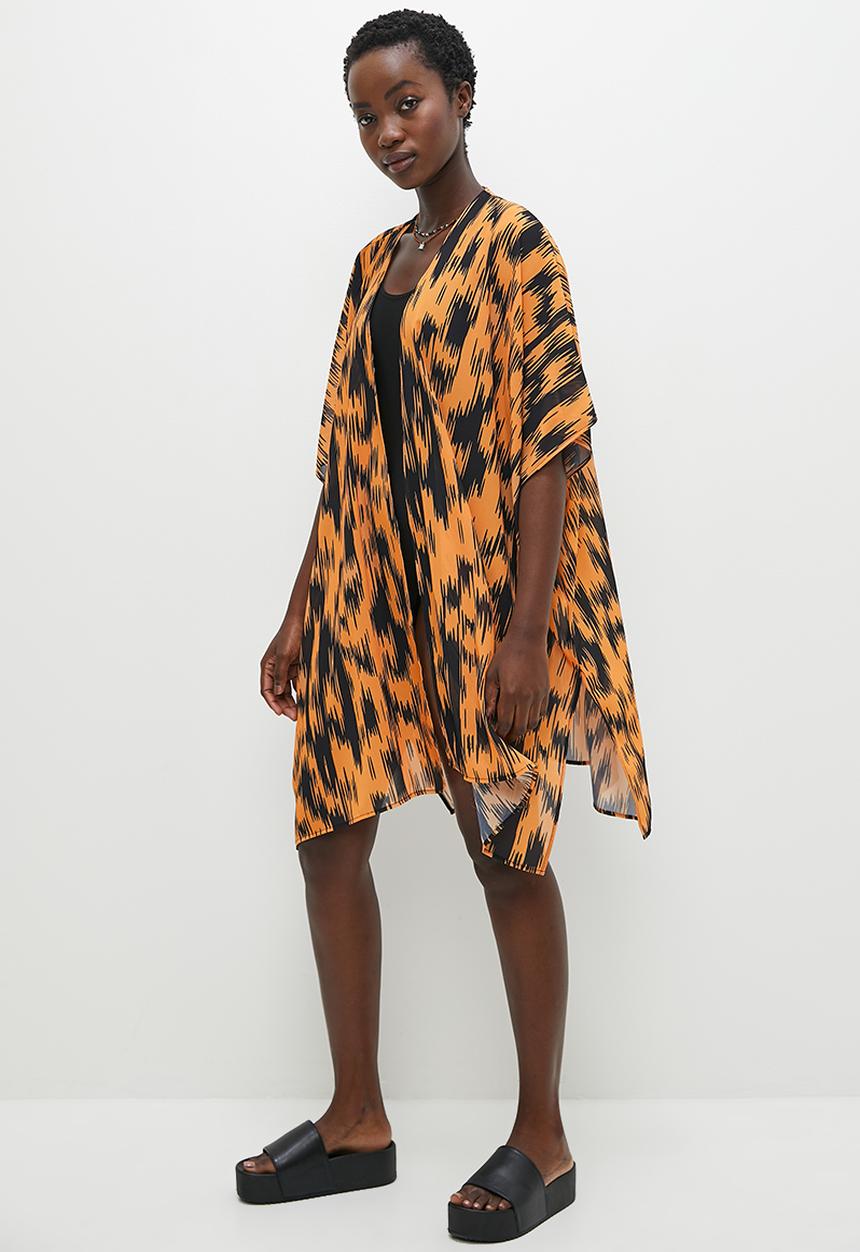 Superbalist - Short cover up - tan ikat