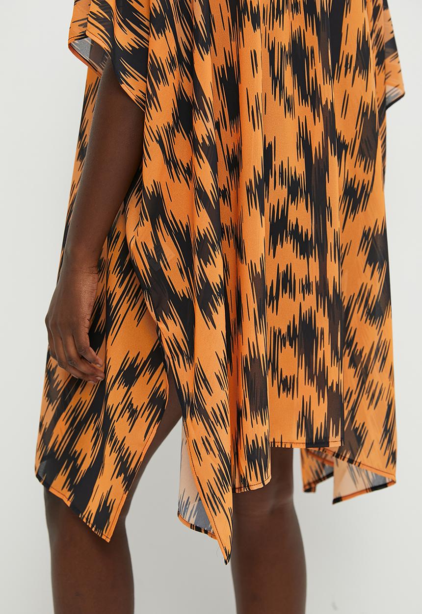 Superbalist - Short cover up - tan ikat