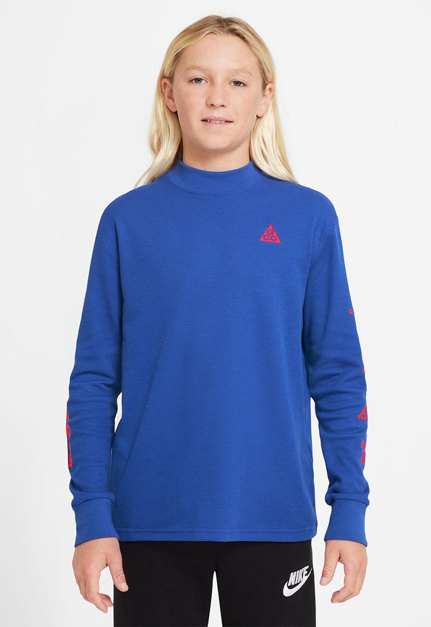 Nike - K acg df ls waffle - game royal & bright crimson