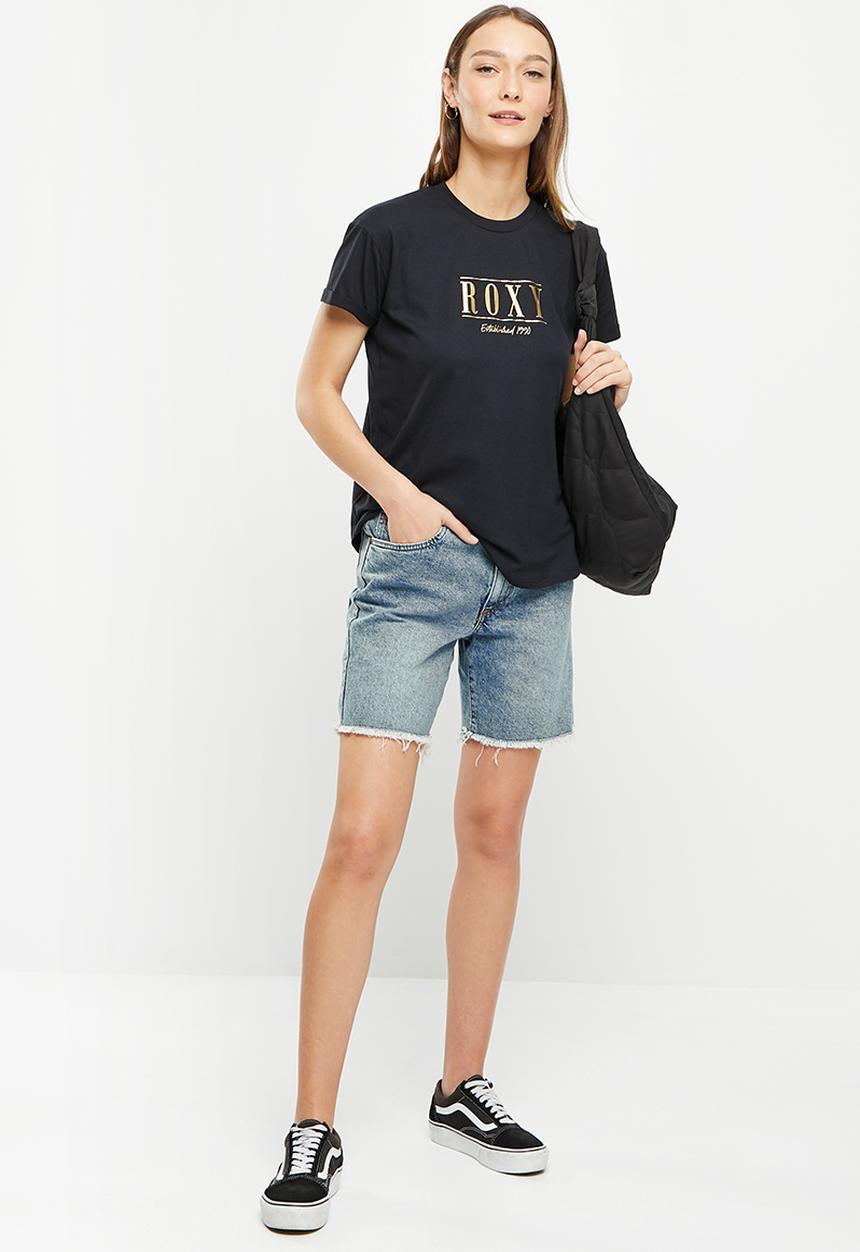Roxy - Sparkle evening tee - anthracite