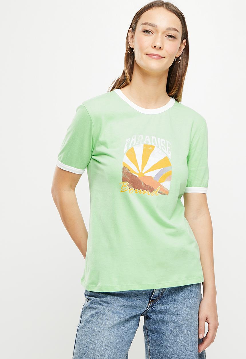 Roxy - Bailing dream c tee - sprucetone