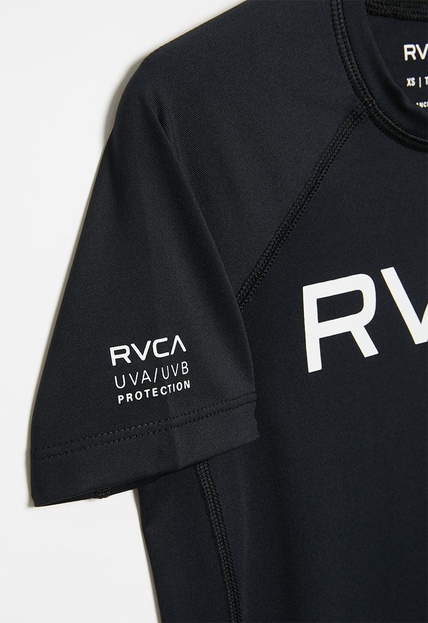 RVCA - Rvca short sleeve rashguard - black