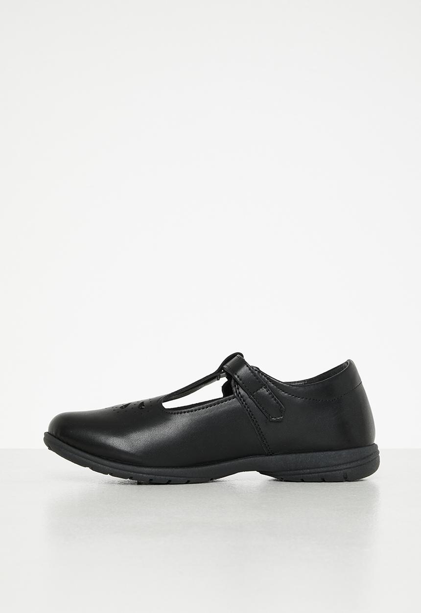 Hush Puppies - Crown school shoe - black