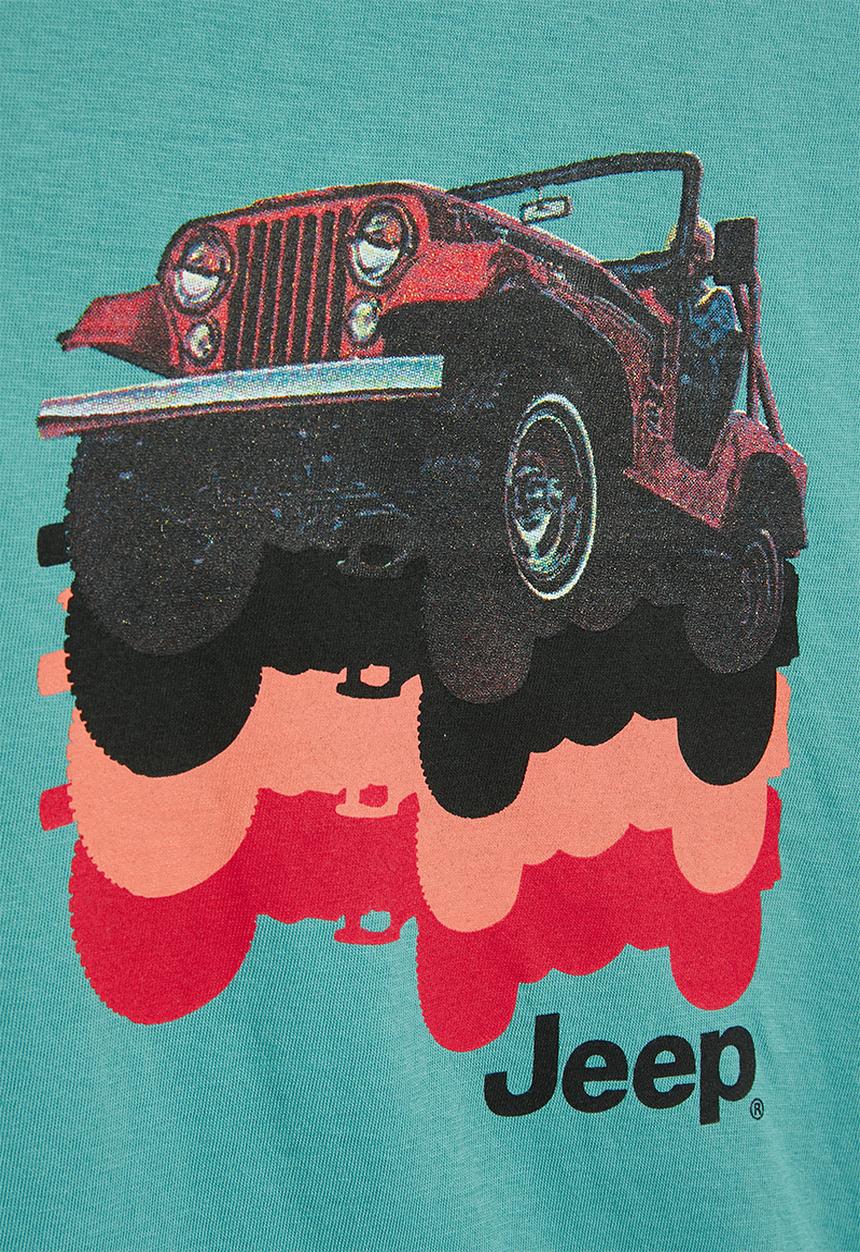 JEEP - Photographic tee - blue