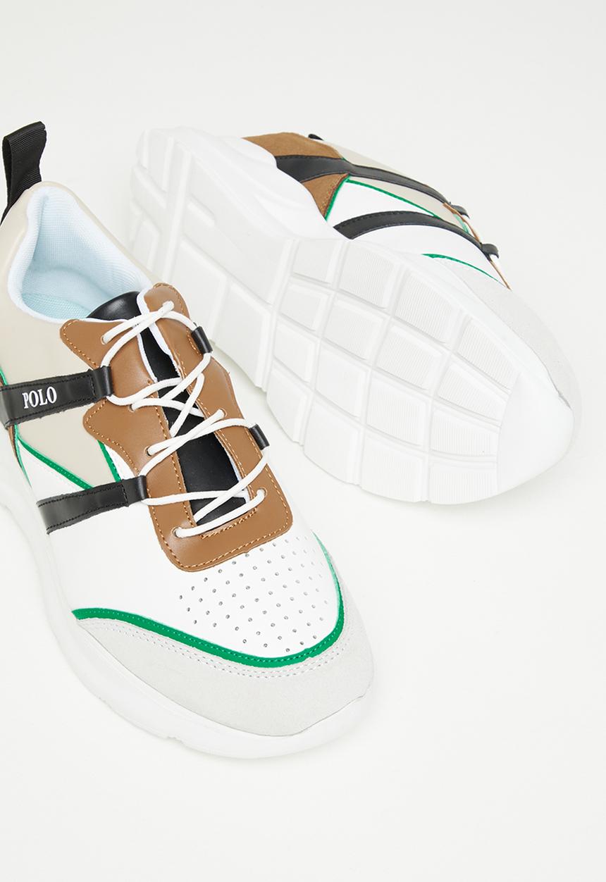 POLO - Colour block slip on sneaker - white