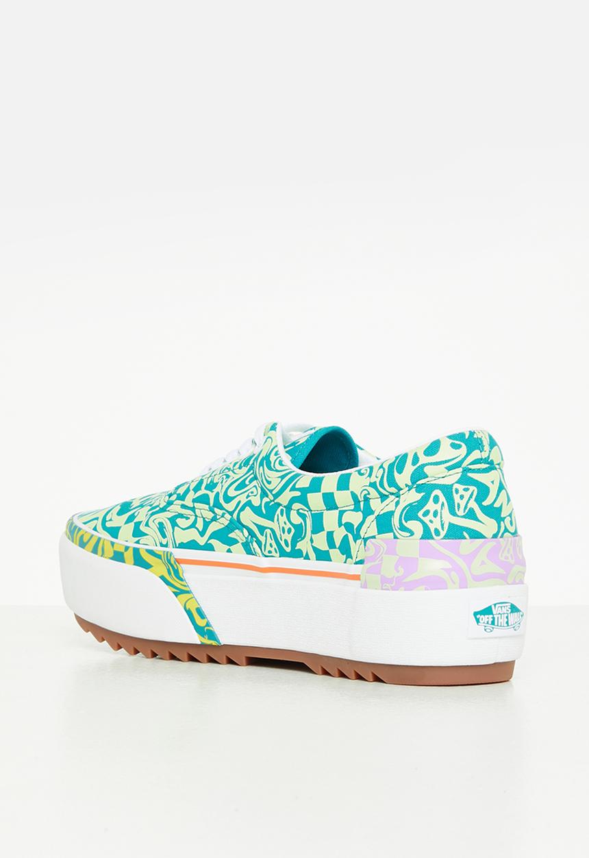 Vans - Era stacked -  wavy daze tile blue