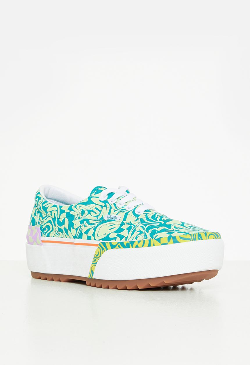 Vans - Era stacked -  wavy daze tile blue