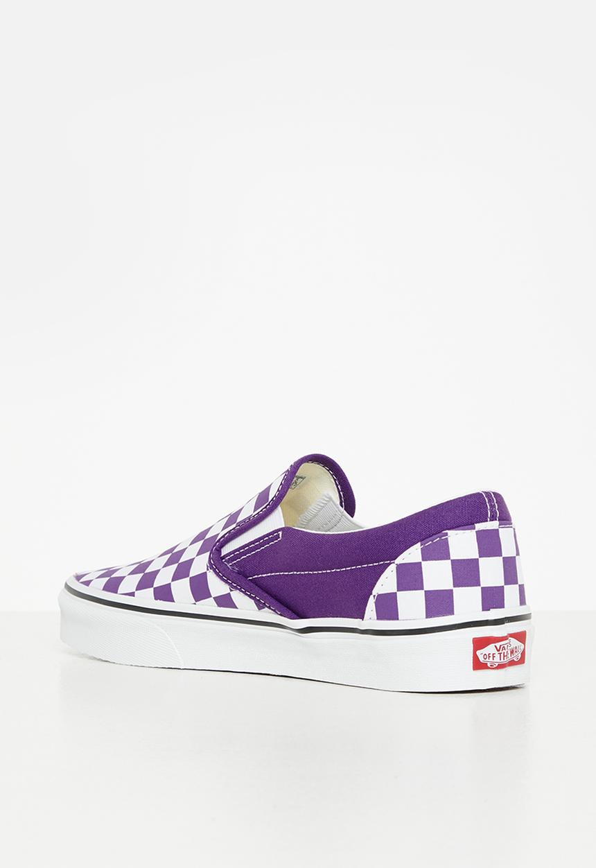 Vans - Classic slip-on - color theory checkerboard tillandsia purple
