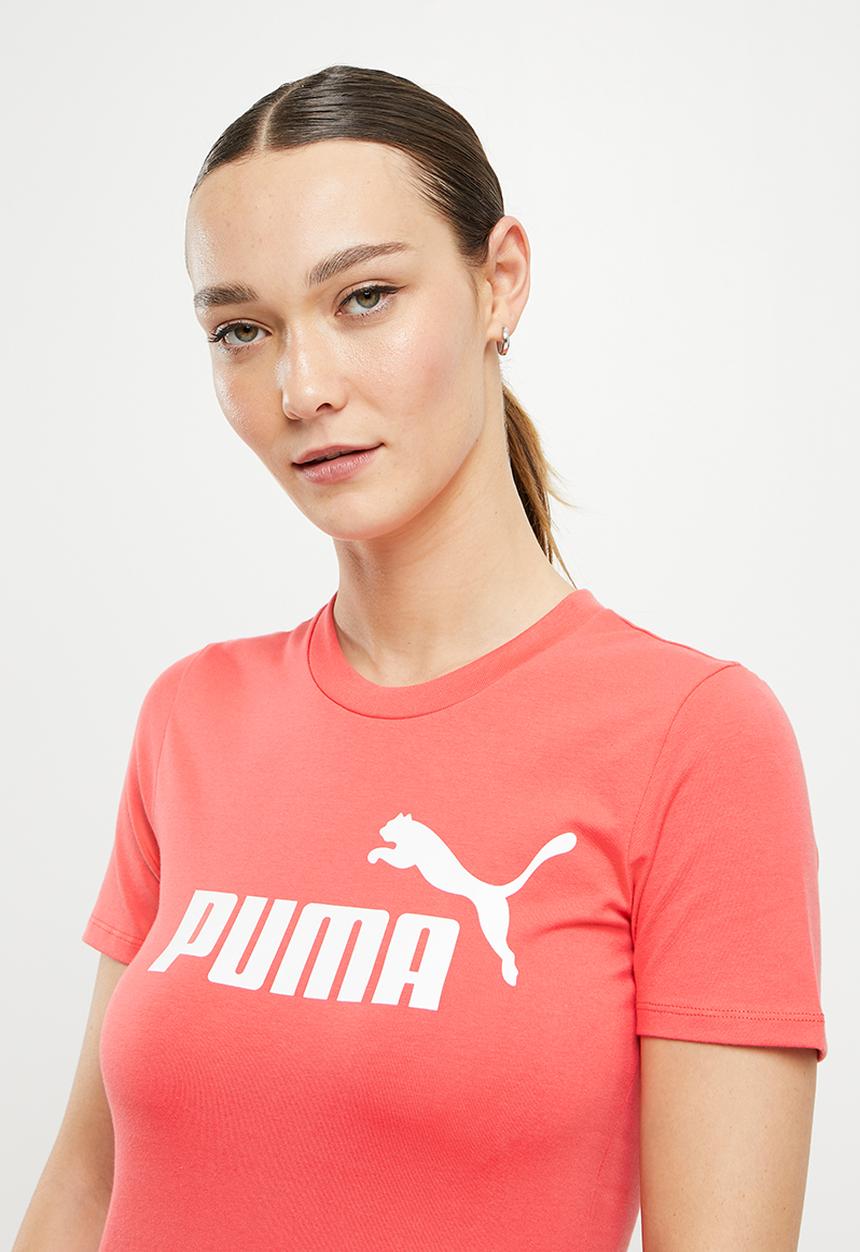 PUMA - Ess slim tee dress - salmon