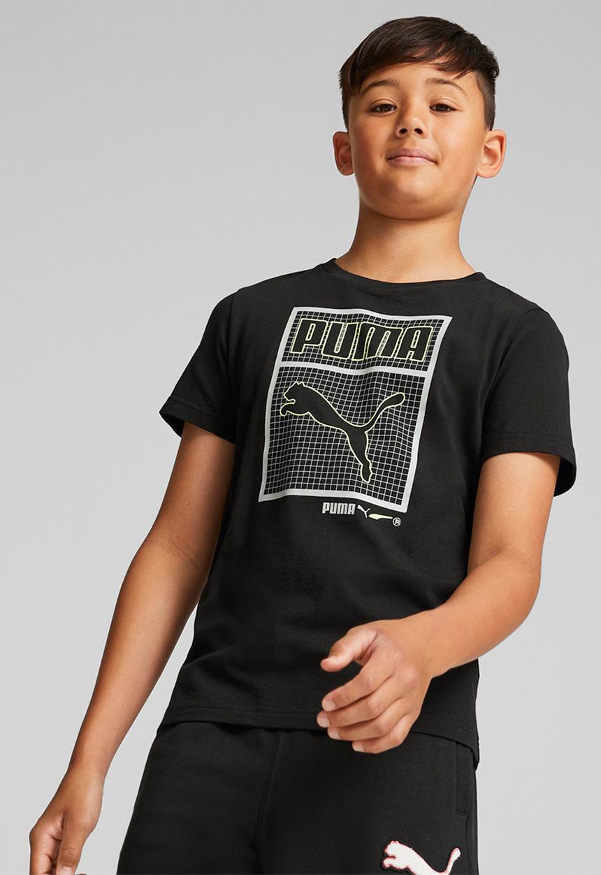 PUMA - Arctic stars tee  b - puma black