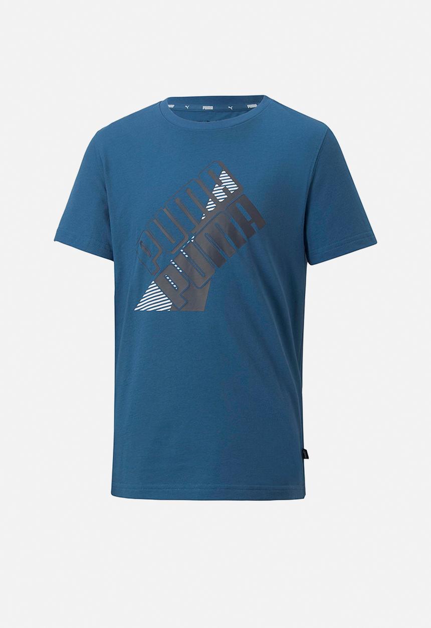 PUMA - Puma power logo tee b - lake blue
