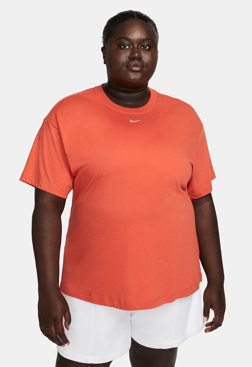 Nike - Plus w nike sports wear essntl short sleeve top bf - mantra orange