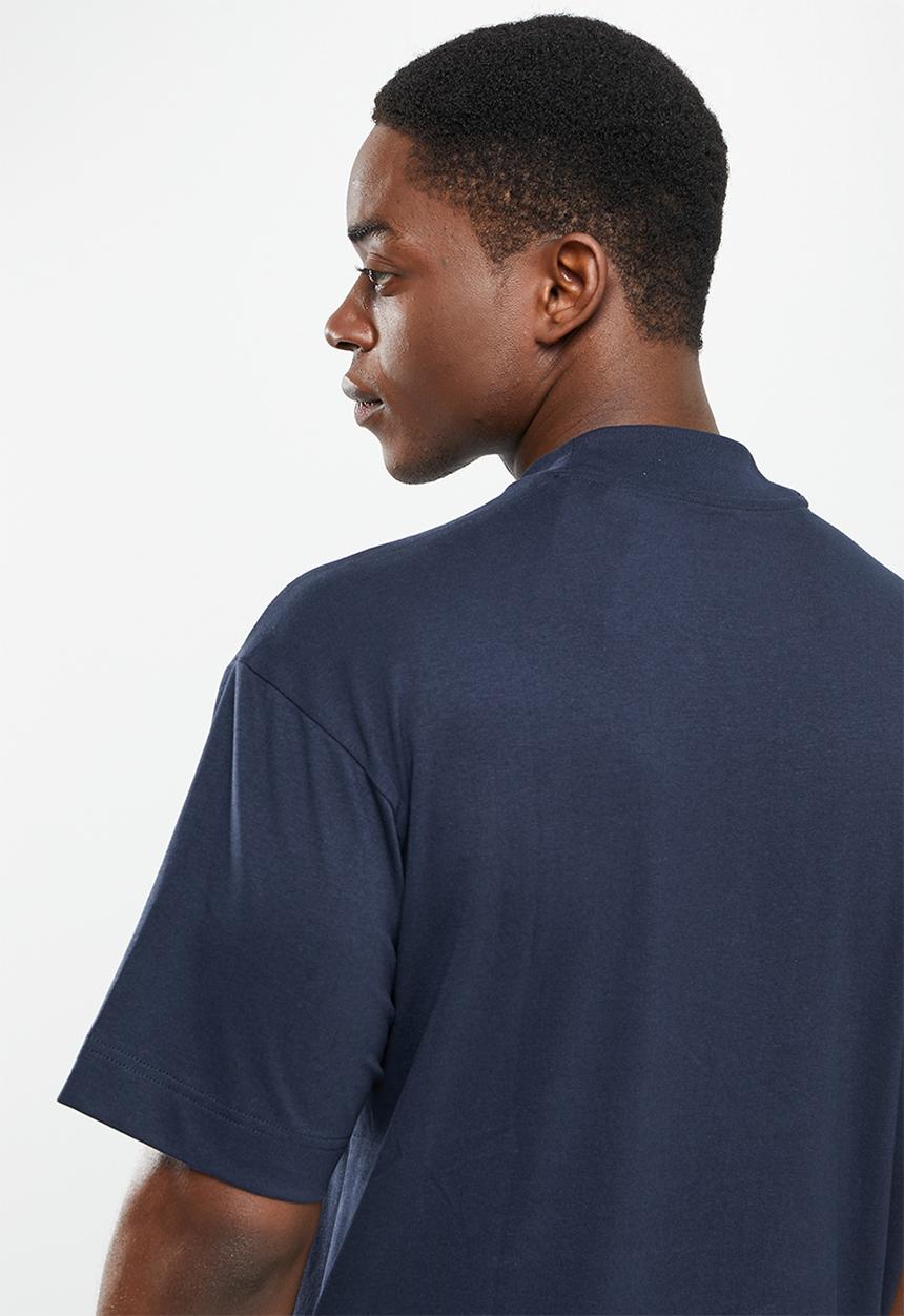POLO - Men sport jack high collar tee - navy