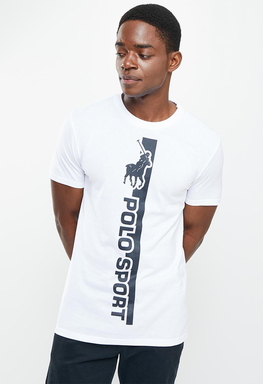 POLO - Men sport kabelo logo tee - white
