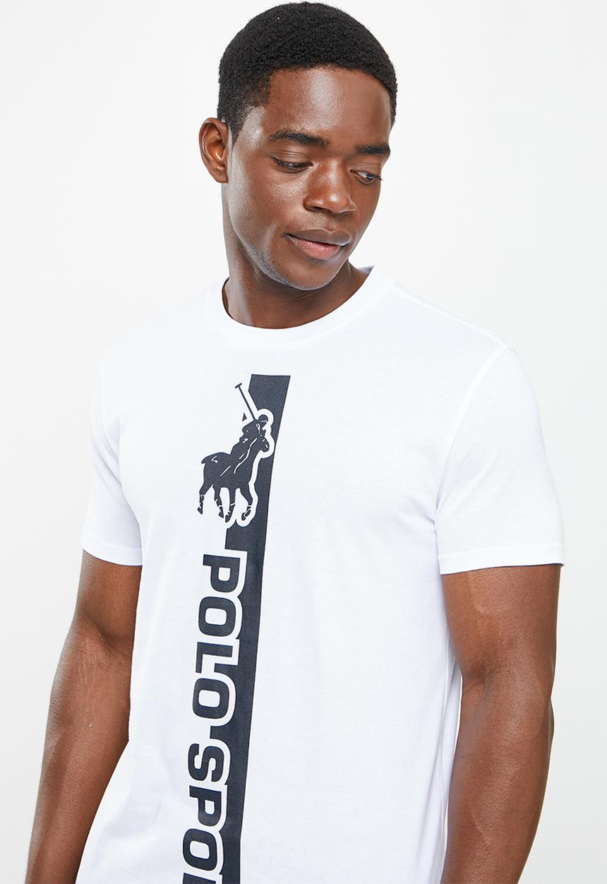 POLO - Men sport kabelo logo tee - white
