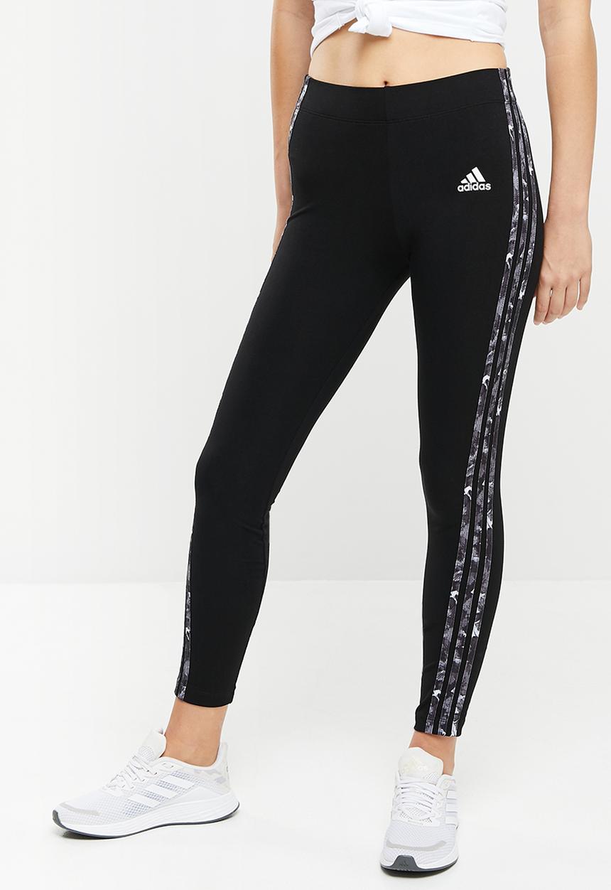 adidas Performance - Ess 3s-aop tight - black & bliss pink