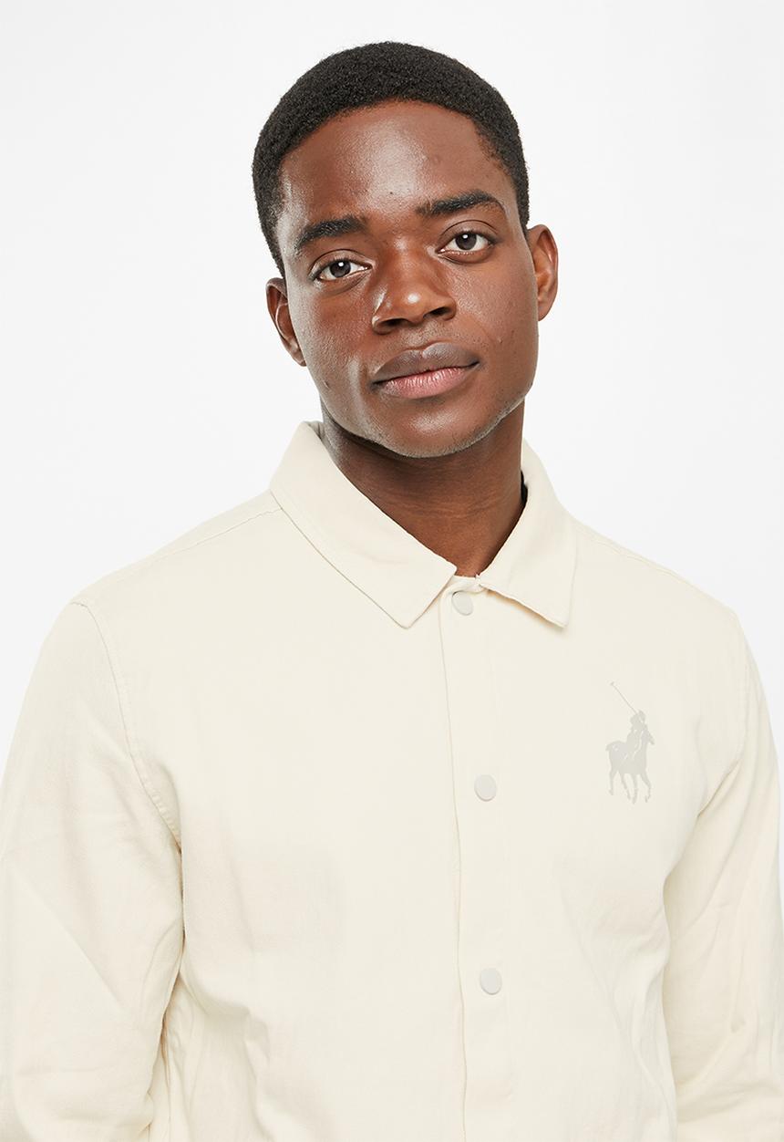 POLO - Men sport bandile coach jacket - stone