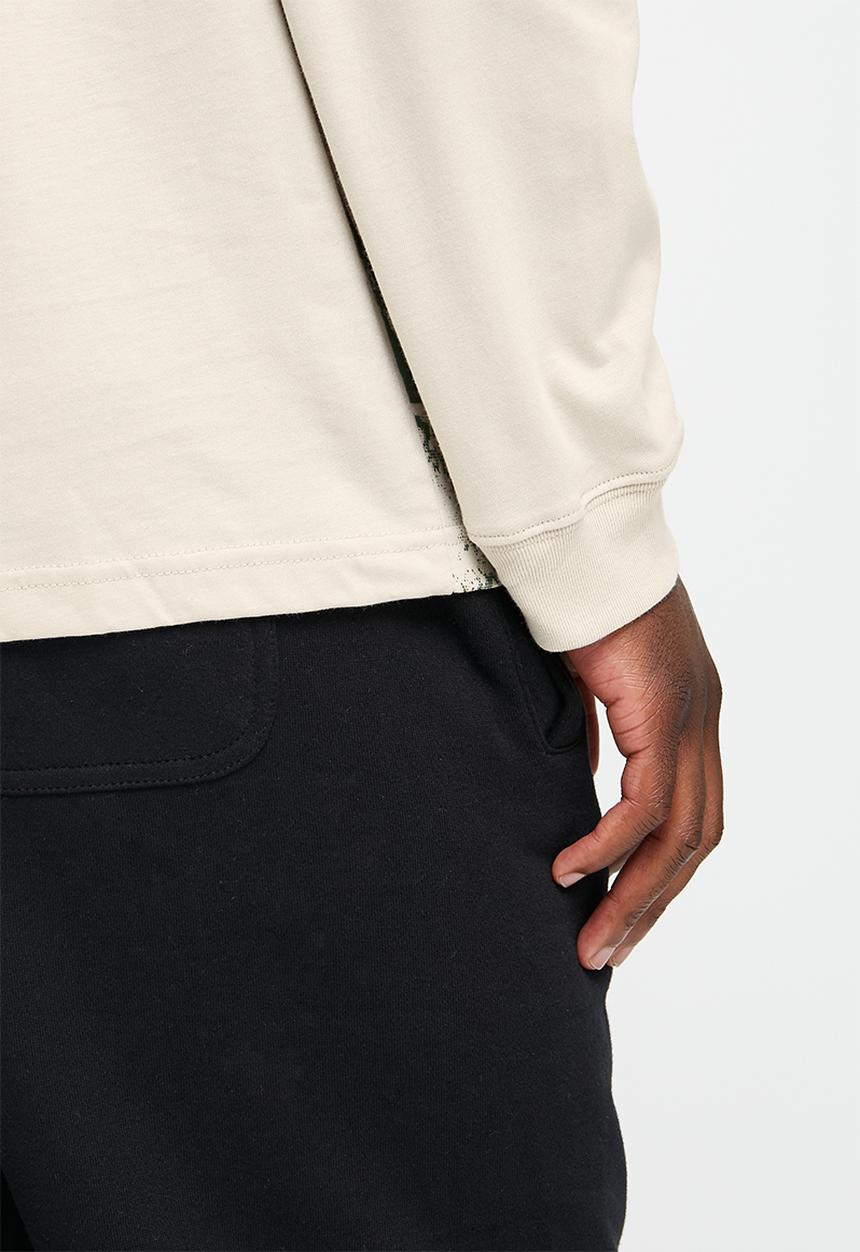 New Balance  - Nb at graphic long sleeve - timberwolf